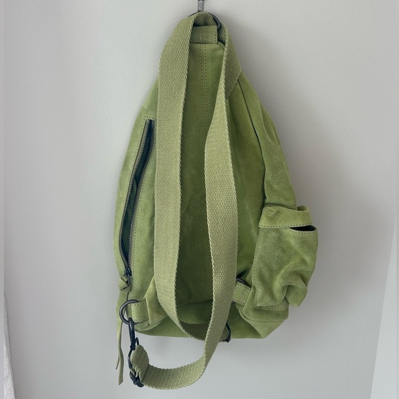 Free People Oxford Suede Sling Bag in Lime Green - Picture 8 of 9